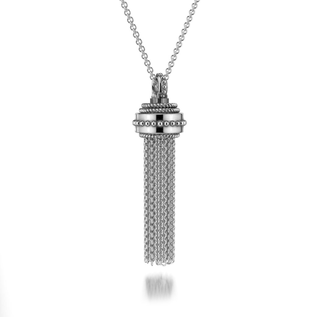 Rendered image of a oxydized pendant.